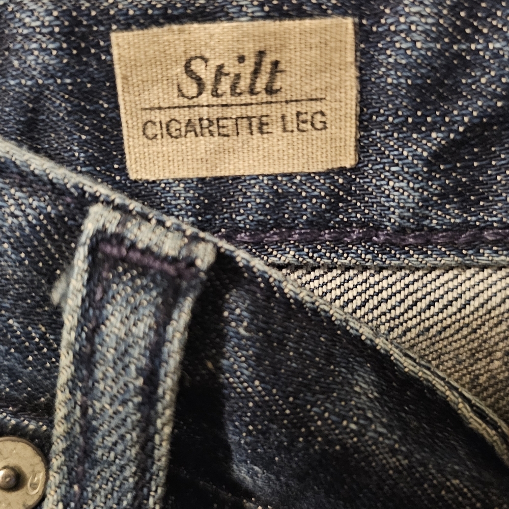 AG Adriano Goldschmied Jeans The Stilt Cigarette Distressed Women’s Size 29R - Picture 4 of 14